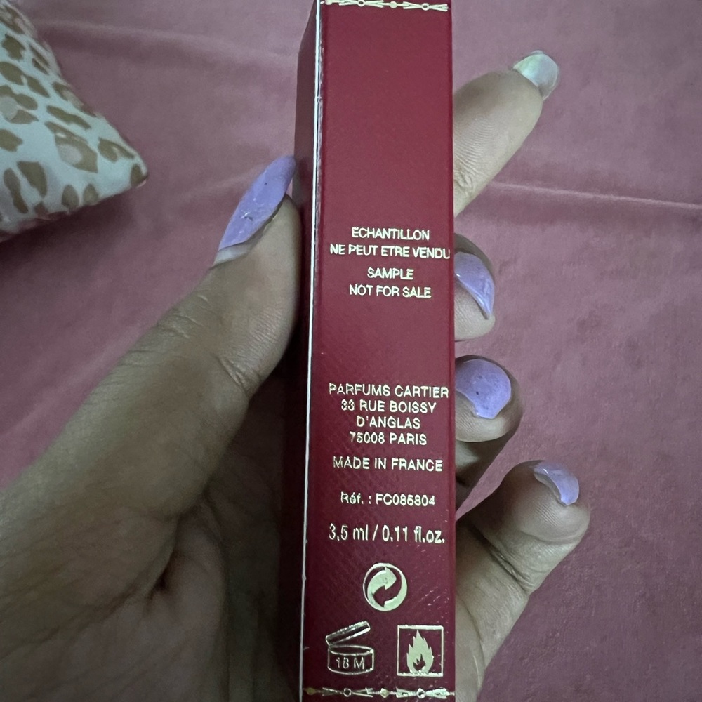 Cartier perfume 3.5ml viel - Picture 3 of 3